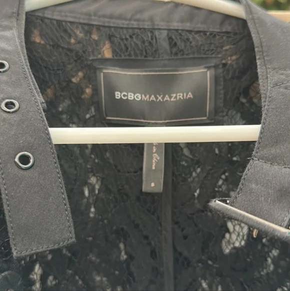 Bcbgmaxazria Lace Trench Size S - Picture 2 of 4